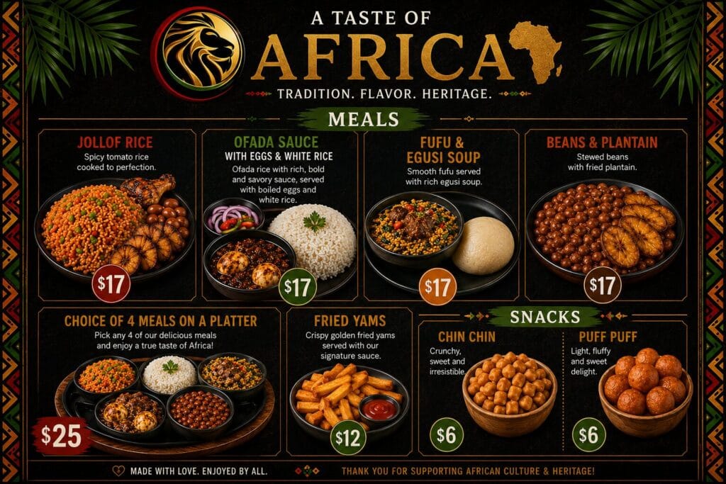 yam menu